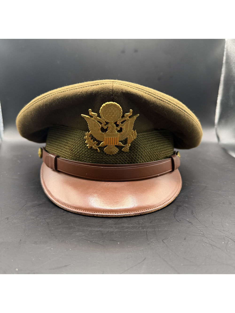 Dunlap Superior US Army WW2 Visor Vintage Military Hat